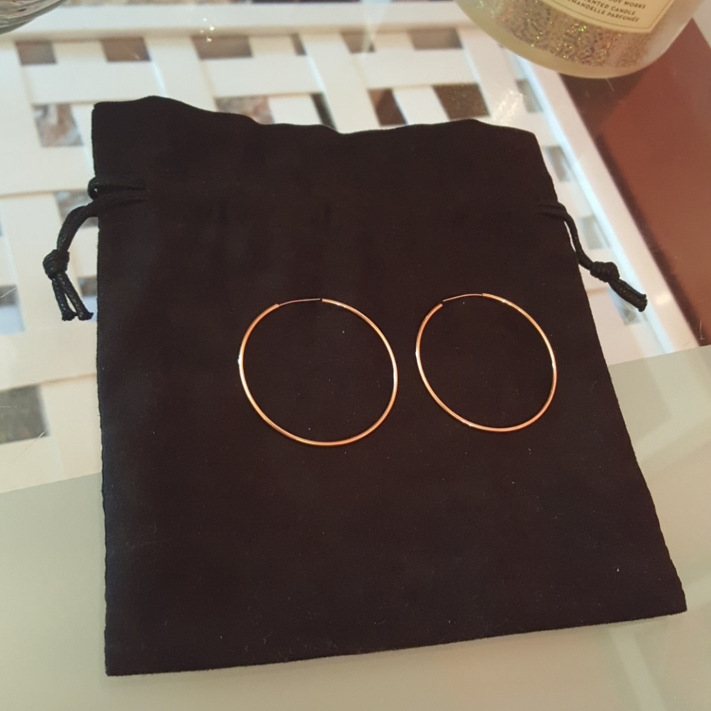 Rosegold hoops